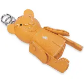 Ralph Lauren für Damen. 427P13276011 Polo Bear Leder-Taschenanhänger orange (OSFA), Lässig