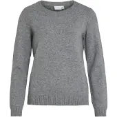 Vila Rundhalspullover "VIRIL O-NECK L/S KNIT TOP - NOOS" Viskosemischung, regular fit