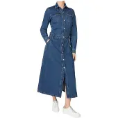 Pepe Jeans für Damen. PL9537686 Becky Kleid navy (M), Lässig, Baumwolle, Langarm, Marine