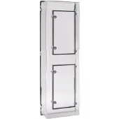 Hager ZAY750AT Zählerfeldabdeckung, Zubehör, IP54, 750 mm, Klarsicht, mit Tür, für 3.HZ