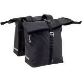 New Looxs Doppelter Gepäckträgerkorb für Fahrrad, Cantos Bag Double - 36 Liter - 30 x 16 x 36 cm (2 Stück) - Schwarz
