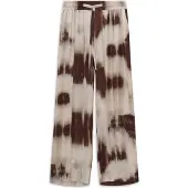 Bugatti Stoffhose , Damen, Gr. 40, Normalgrößen, braun (970, bordeaux), 100% Viskose, bedruckt, normal, Hosen Stoffhose, mit grafischem Print aus Viskose