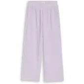 Tom Tailor Stoffhose , Mädchen, Gr. 92, N-Gr, lila (cool lila), Web, Obermaterial: 99% Polyester, 1% Elasthan, Strukturmuster, unifarben, loose fit lang, Hosen Stoffhose, mit elastischem Bund