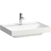 Laufen MEDA Aufsatzwaschtisch, geschliffen, 650x460mm, 1 Hahnloch, ohne Überlauf, H8161144001111, Farbe: Weiß mit LCC