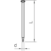 OBO Bettermann Vertr Stahlnadel gehärtet 2x30mm Stahl blank 362 30 BK 100 Stk