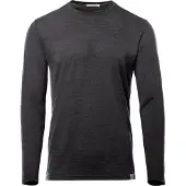 Aclima - Lightwool 180 Crewneck - Merinoshirt Gr S grau/schwarz