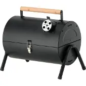 VOREL Kompakter Holzkohlegrill mit 2 verchromten Grillrosten, 34x21cm