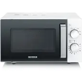 Severin MW 7765, Arbeitsplatte, Solo-Mikrowelle, 20 l, 800 W, Drehregler, Schwarz, Silber