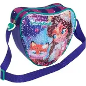 Starpak Enchantimals Schultertasche mit Pailletten für Mädchen, glitzernde Umhängetasche,