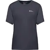 Jack Wolfskin Funktionsshirt "VONNAN S/S T W", Damen, Gr. XS, grau (graphite), Obermaterial: 100% Polyester, Shirts Funktionsshirt, leichtes und atmungsaktives TEXADRI-Material, moderne Passform