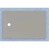 Geberit CleanFloor30 Duschfläche, integriert, mit Dichtvlies, 140x90cm, 551.015.29.1, Farbe: grau / matt