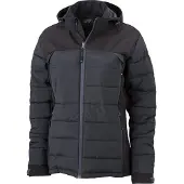 James & nicholson Ladies Outdoor Hybrid Jacket JN1049 Gr. M black
