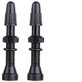 OEM Tubeless Presta-Abzweigventile für Renn- und Mountainräder - Aluminium, 60 mm, schwarz
