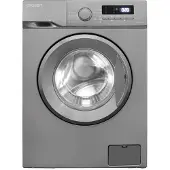 Exquisit Waschmaschine, Energieeffizienz: A, grau (silberfarben), B:59,5cm H:84,5cm T:49,5cm, Waschmaschinen, Kurzprogramm-frische Wäsche nach 15 Minuten,AquaStop-Vollwasserschutz, Waschmaschine