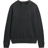 Superdry für Herren. M2014392A Sweatshirt Athletic Emboss schwarz (M), Lässig, Baumwolle