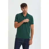 Baracuta für Herren. BRPOL0020UT2769 Polo Logo grün (M), Lässig, Baumwolle, Kurzarm