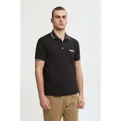 Baracuta für Herren. BRPOL0020UT2769 Polo Logo schwarz (XL), Lässig, Baumwolle, Kurzarm