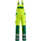Mascot Barras Latzhose mit Knietaschen SAFE COMPETE Hi-vis Gelb / Grün 56 - 07169-470-1703-82C56 - Hi-vis Gelb / Grün