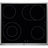 AEG 3000 Radiant Hob / Herdgebundenes Glaskeramikkochfeld / 60 cm HE604062XB Schwarz