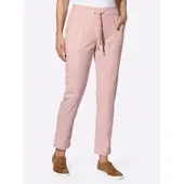 Casual Looks Cordhose , Damen, Gr. 52, Normalgrößen, beige (puder), 100% Polyester, unifarben, Hosen Cordhose