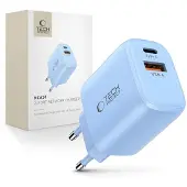 TechProtection NCA20 PD 20W QC3.0 USB-A / USB-C Wandladegerät - Blau