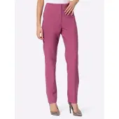 Création L Webhose , Damen, Gr. 42, Normalgrößen, lila (erika), 89% Polyester, 11% Elasthan, unifarben, Hosen Webhose