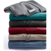 Marco Donati Cardigan , Herren, Gr. 60, grau (grau, meliert), 100% Schurwolle, unifarben, Strickjacken Cardigan