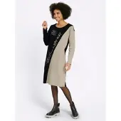 HEINE Kleid in sesam-schwarz-bedruckt | Gr.: 36