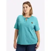 Sheego Halbarmshirt in ozean | Gr.: 48/50