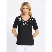 Sieh an! Kurzarm-Shirt in schwarz | Gr.: 38