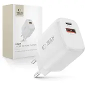 Tech-Protect NCA30 PD 30W QC3.0 USB-A / USB-C Wandladegerät - Weiß
