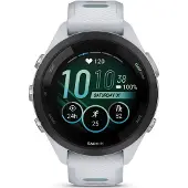 Garmin Forerunner 265S, mit Schnellwechsel-silikon-armband steinweiss/schwarz/mintgrün 18 mm