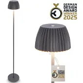 Briloner LED-Akku-Stehlampe Brilo unplugged Riffle, anthrazit