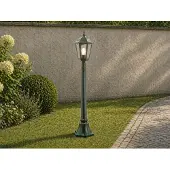 Meine Wunschleuchte LED Wegeleuchte aus Aluminium Grün, Gartenlaterne zur Wegbeleuchtung, Höhe 120cm