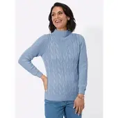 Casual Looks WITT WEIDEN Langarm-Pullover in bleu | Gr.: 52