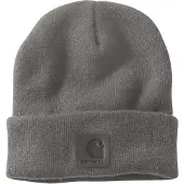 Carhartt Leatherette Watch Cap Beanie mud gray (EC1) OS