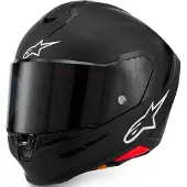 Alpinestars S-R7 Solid Integralhelm unisex Carbon schwarz matt, XS