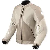 REV'IT! Revit Torque 3 Backprint H2O wasserdichte Damen Motorrad Textiljacke, weiß/sand, 38