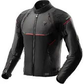 Rebelhorn Swift wasserdichte Motorrad Textiljacke, schwarz/grau/rot, 5XL