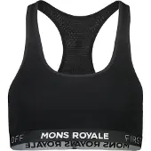 Mons Royale - Women's Sierra Sports Bra - Sport-BH Gr L schwarz