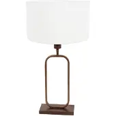 Steinhauer Tischleuchte 1-fl. "Stang" 4816BR Bronze + Weiß