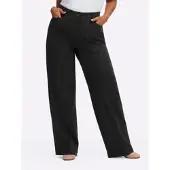 Sheego Jerseyhose , Damen, Gr. 52, Normalgrößen, schwarz, 70% Viskose, 25% Polyamid, 5% Elasthan, unifarben, Hosen Jerseyhose