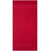 Lacoste Handtuch "LLECROCO", rot (rouge), B:50cm L:100cm, Frottier, Obermaterial: 100% Baumwolle, Handtücher, Handtuch, mit Label-Applikationen