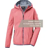 Killtec Funktionsjacke "KOS 156 GRLS JCKT" Wind- und wasserdichte Mädchenjacke mit Magic Print