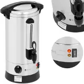 Royal Catering Doppelwandiger Warmwasserbereiter aus Stahl, 8,7 l, 1500 W