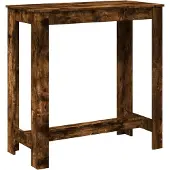 vidaXL Bartisch Räuchereiche 102x50x103,5 cm Holzwerkstoff
