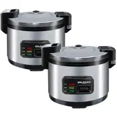 GOLDINOX SET AUS 2 Professionellen Reiskochern 13 Liter PREMIUM -
