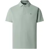 Hackett für Herren. HM5600203 Grünes Polohemd in Slim-Fit-Passform mit Logo (L), Lässig, Baumwolle, Klassisch, Kurzarm