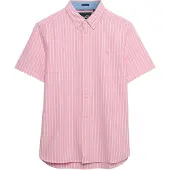 Superdry für Herren. M4011101A Kurzärmeliges Preppy-Oxfordhemd mit Korallenstreifen (S), Lässig, Baumwolle, Kurzarm