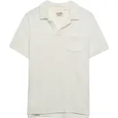 Superdry für Herren. M1110462A Frottee-Poloshirt Gebrochenes Weiß (XXL), Lässig, Baumwolle, Kurzarm